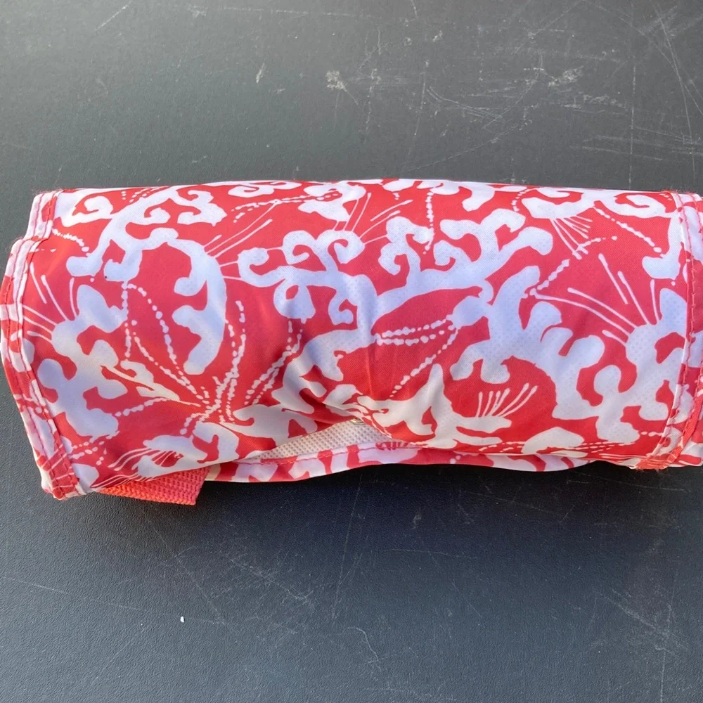 California innovations Insulated Pink and White Market Tote Bag Foldable - Picture 7 of 7